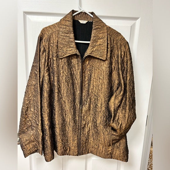 Classy gold foil shimmer jacket - Picture 1 of 1